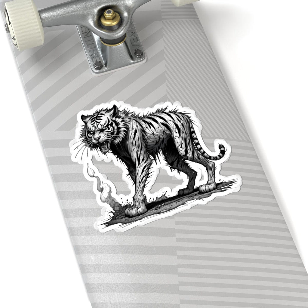 Printify Paper products 6" × 6" / White Tiger I'm Fine - Everything's Fine Kiss-Cut Stickers