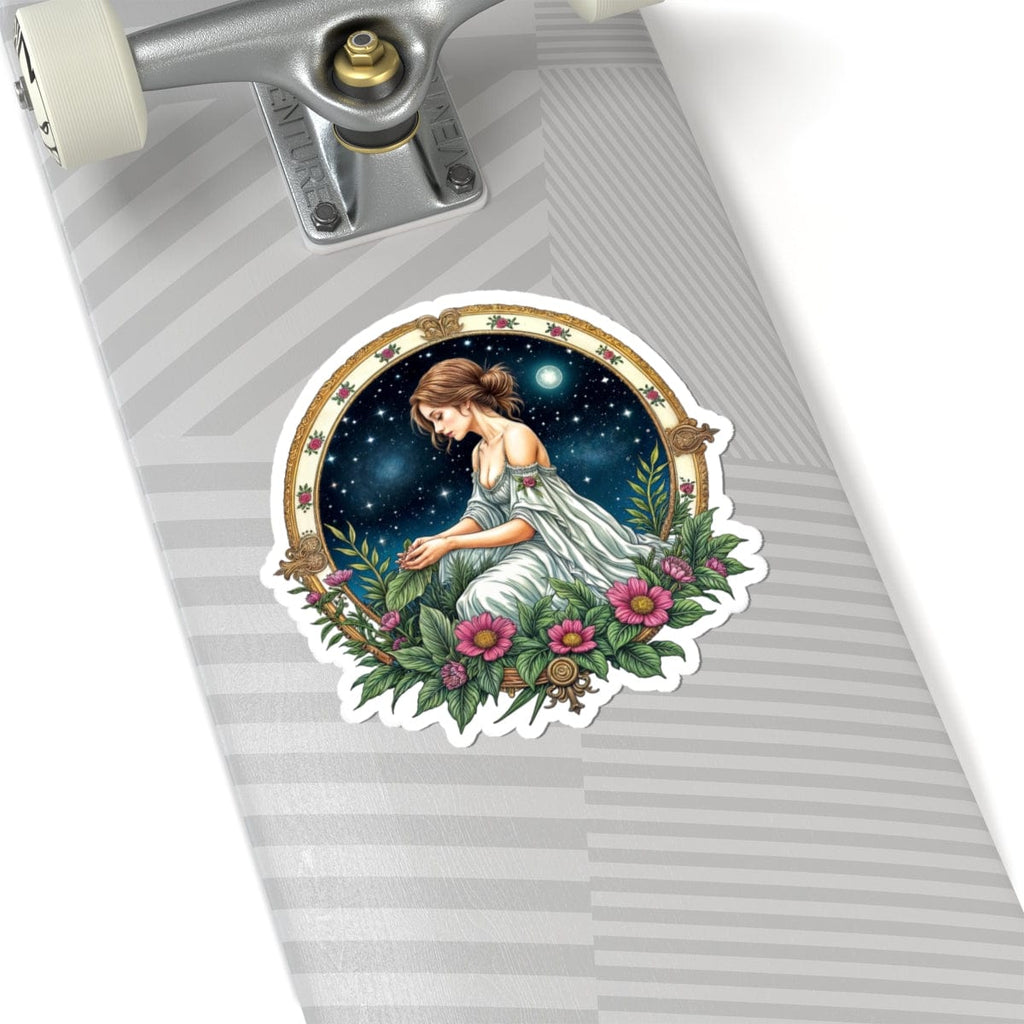 Printify Paper products 6" × 6" / White Virgo - Zodiac Astrology Kiss-Cut Stickers