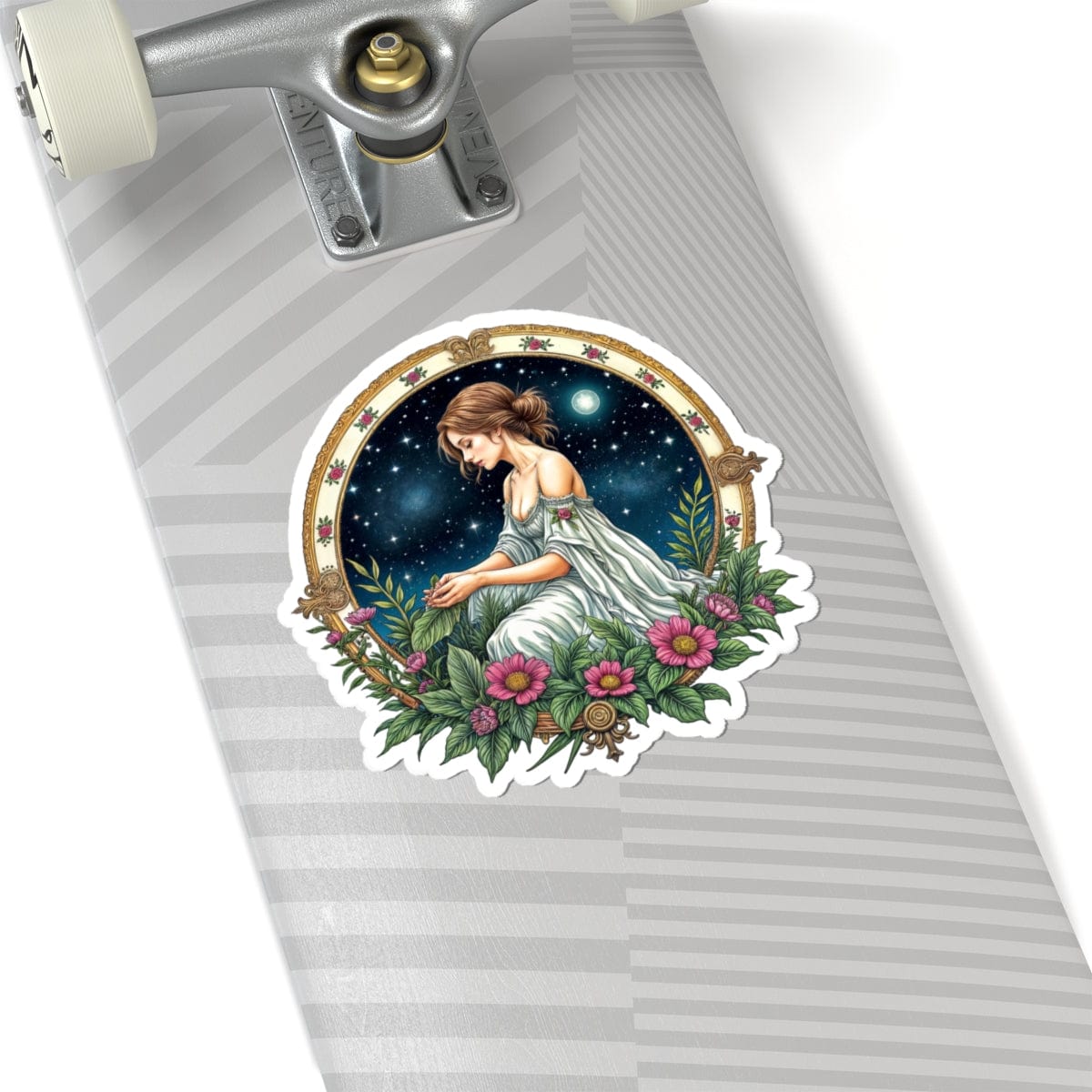 Printify Paper products 6" × 6" / White Virgo - Zodiac Astrology Kiss-Cut Stickers