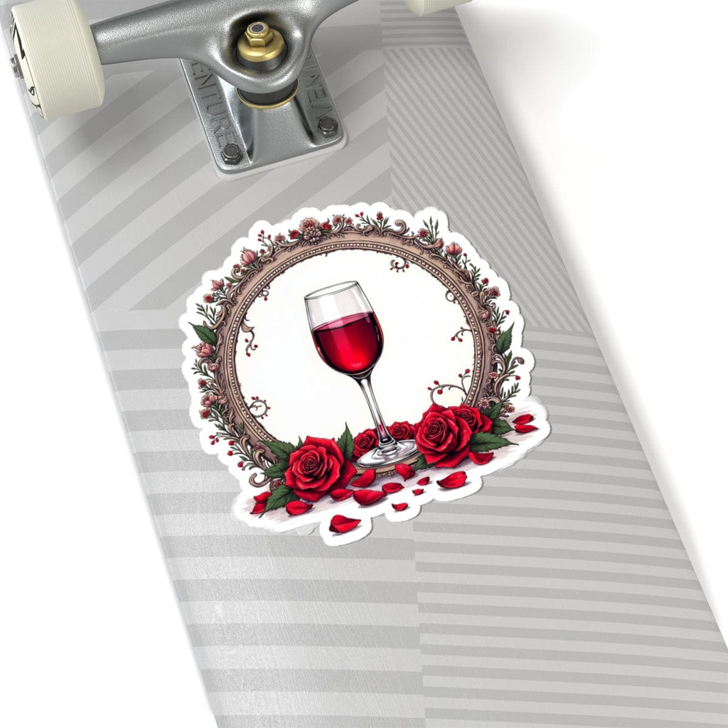 Printify Paper products 6" × 6" / White Wine & Dine - Love & Romance Kiss-Cut Stickers