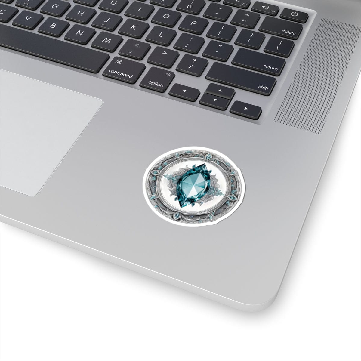 Printify Paper products Aquamarine - Crystals & Gemstones Kiss-Cut Stickers