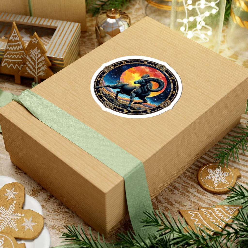 Printify Paper products Aries - Zodiac Astrology Kiss-Cut Stickers