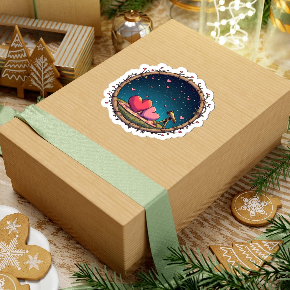 Printify Paper products Astrological Love - Love & Fun Kiss-Cut Stickers