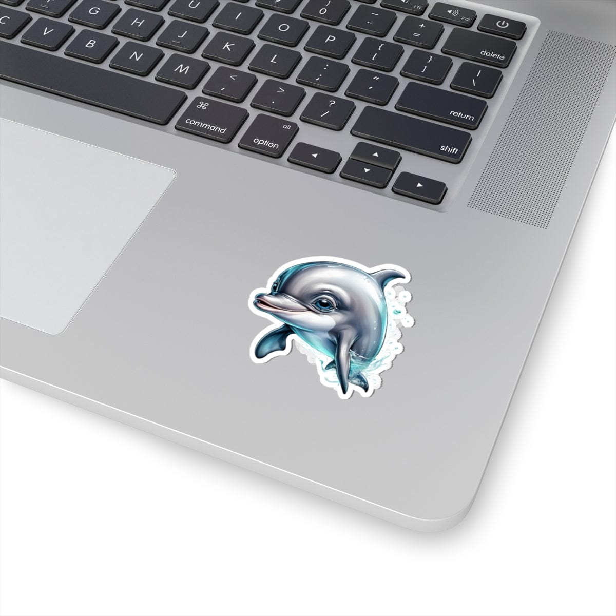Printify Paper products Baby Dolphin - Hyper Cute Kiss-Cut Stickers