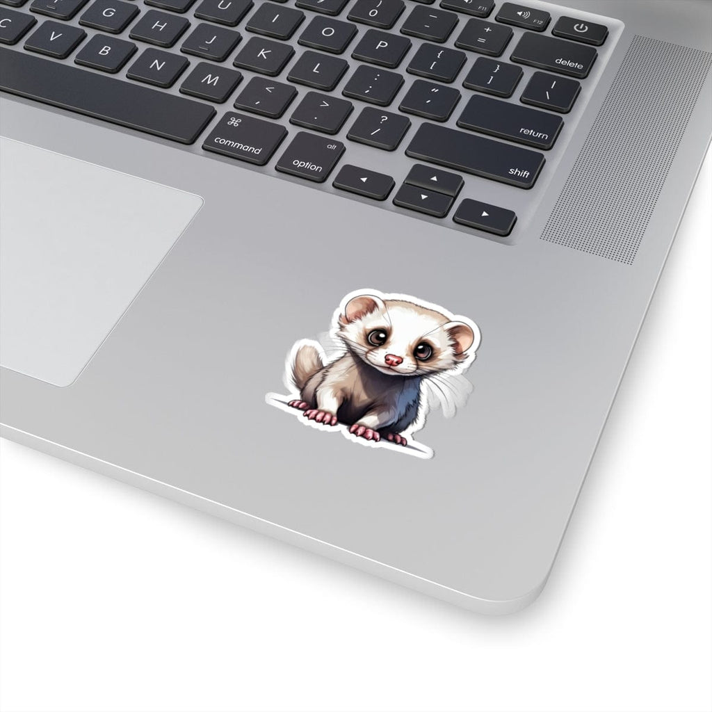 Printify Paper products Baby Ferret - Hyper Cute Kiss-Cut Stickers