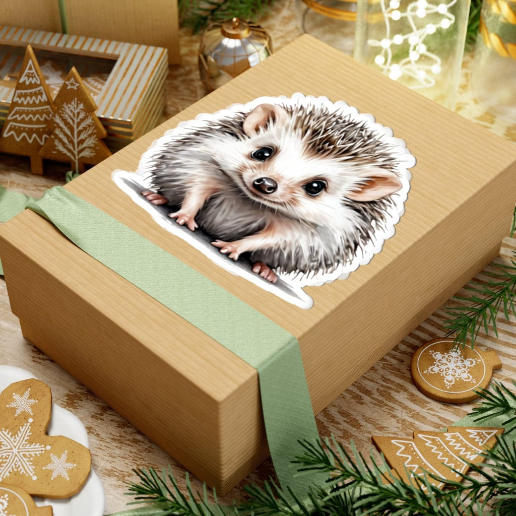 Printify Paper products Baby Hedgehog - Hyper Cute Kiss-Cut Stickers