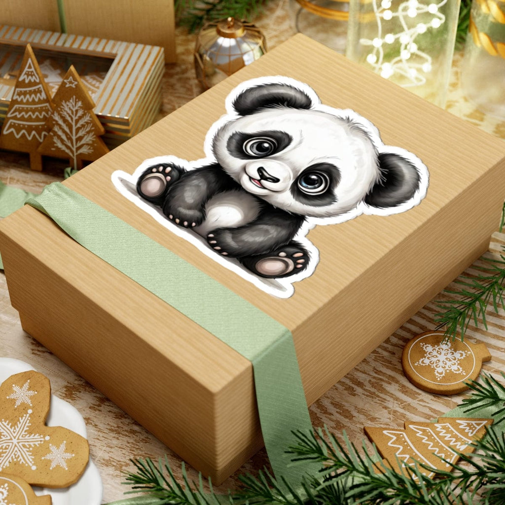 Printify Paper products Baby Panda - Hyper Cute Kiss-Cut Stickers
