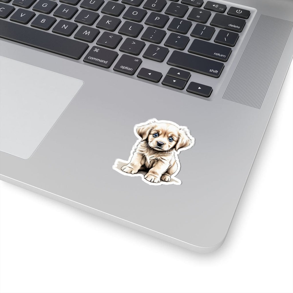 Printify Paper products Baby Puppy - Hyper Cute Kiss-Cut Sticker