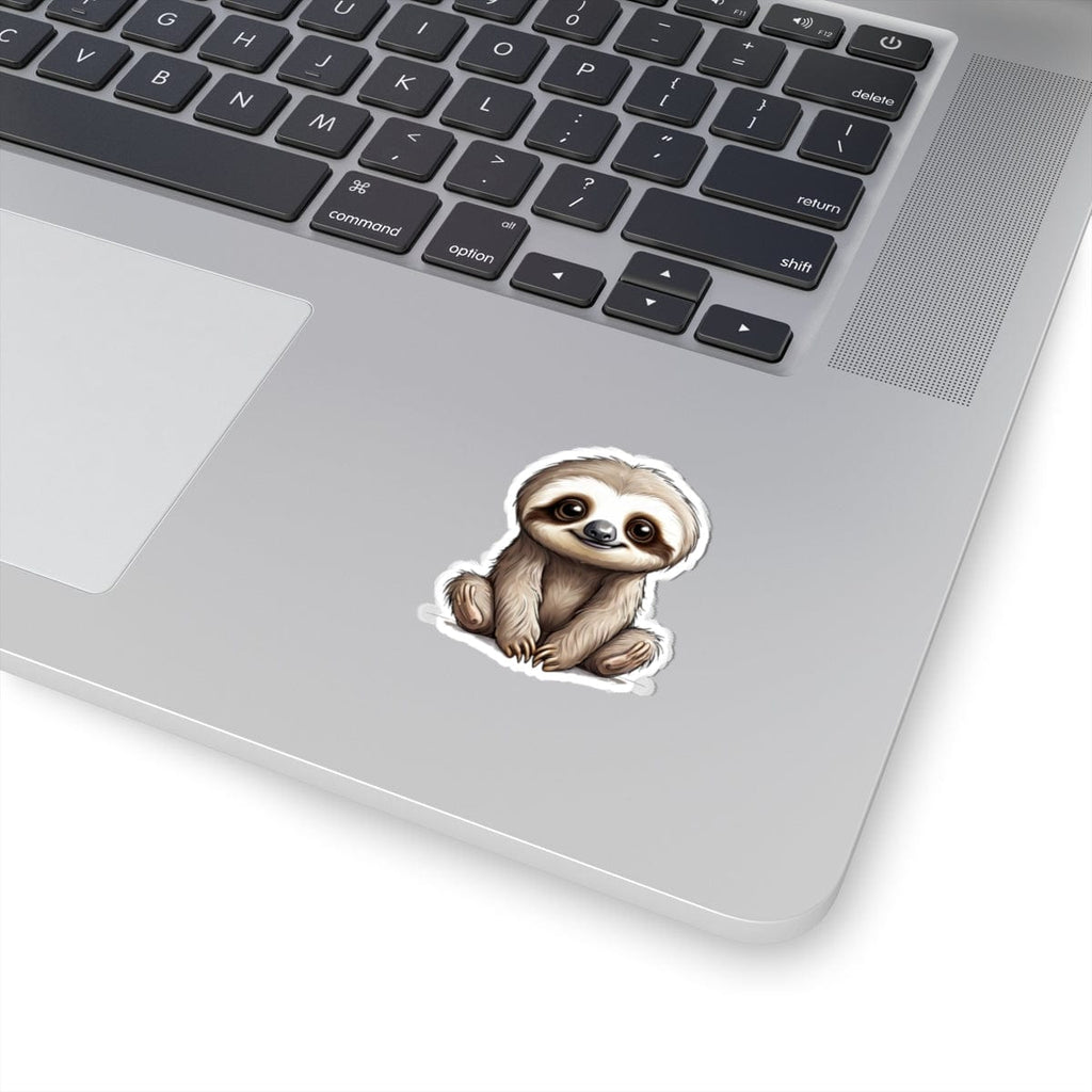 Printify Paper products Baby Sloth - Hyper Cute Kiss-Cut Stickers