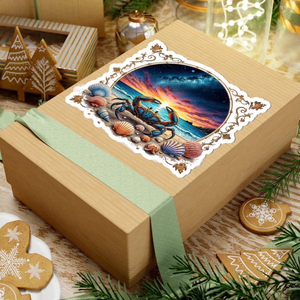 Printify Paper products Cancer - Zodiac Astrology Kiss-Cut Stickers