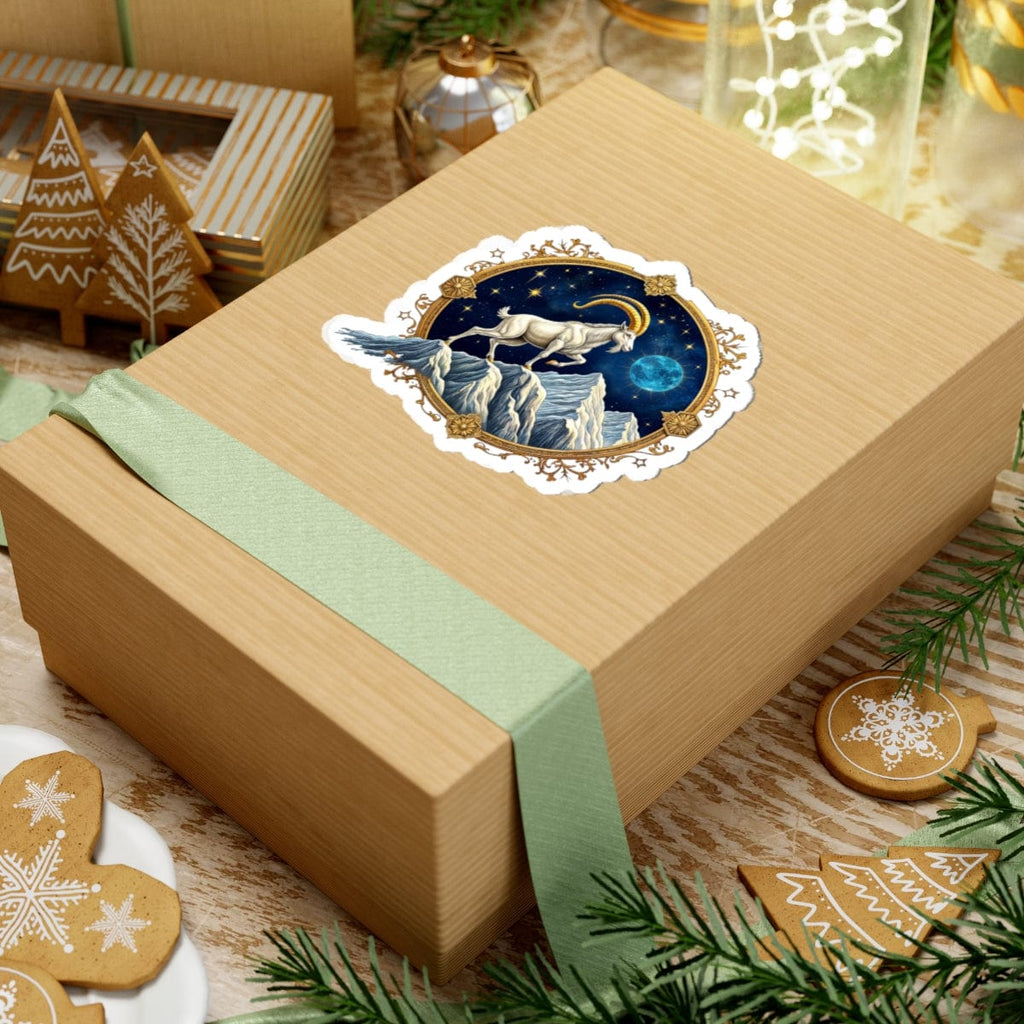 Printify Paper products Capricorn - Zodiac Astrology Kiss-Cut Stickers