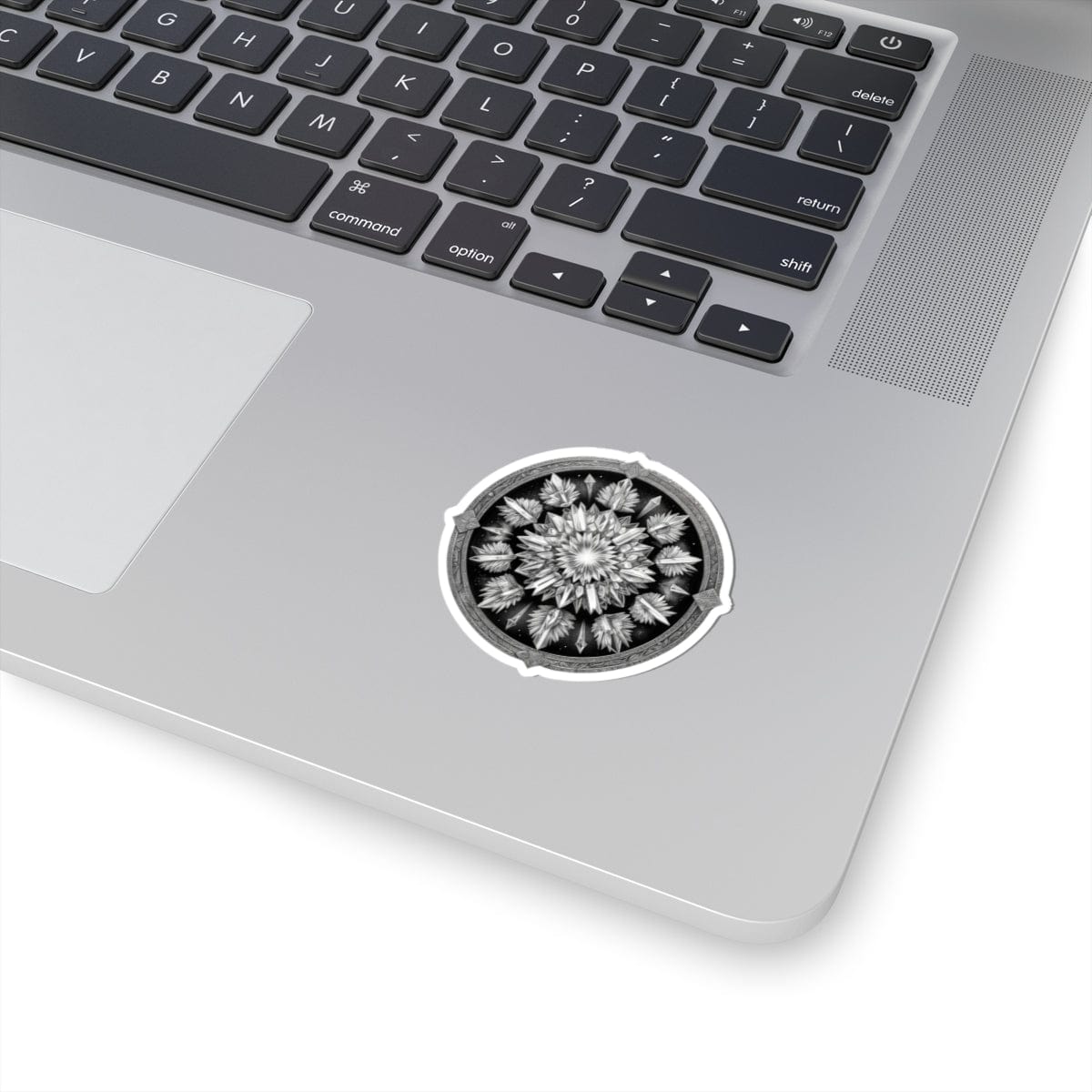 Printify Paper products Clear Quartz - Crystals & Gemstones Kiss-Cut Stickers