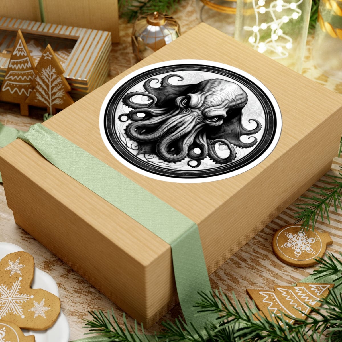 Printify Paper products Cthulhu - Heroes & Quests Kiss-Cut Stickers