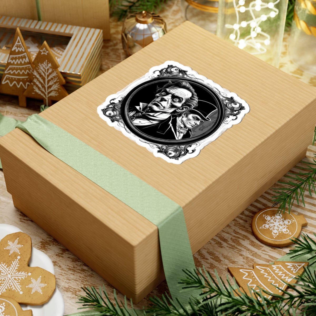 Printify Paper products Dr. Jekyll and Mr. Hyde - Mysteries & Monsters Kiss-Cut Stickers