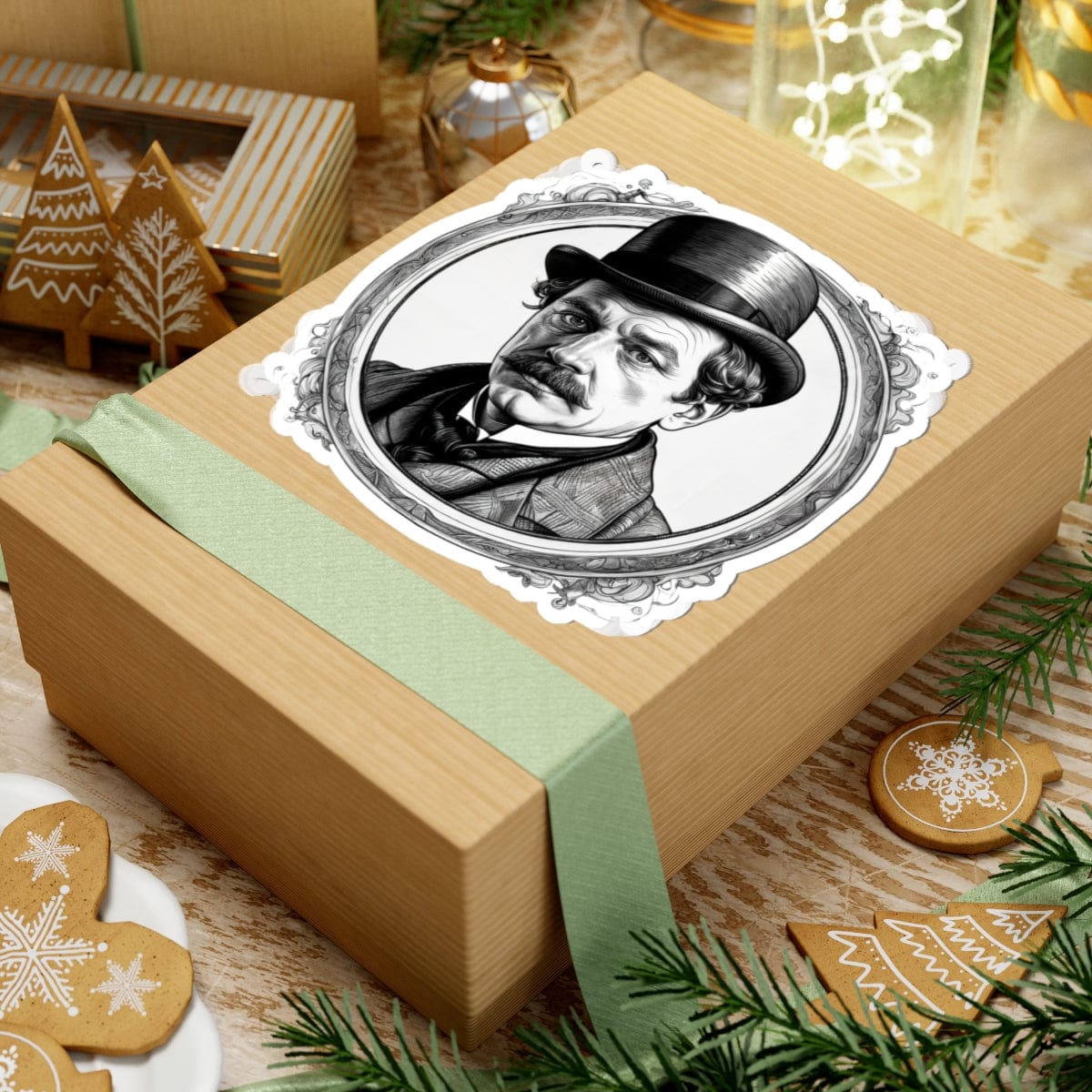 Printify Paper products Dr. Watson - Mysteries & Monsters Kiss-Cut Stickers