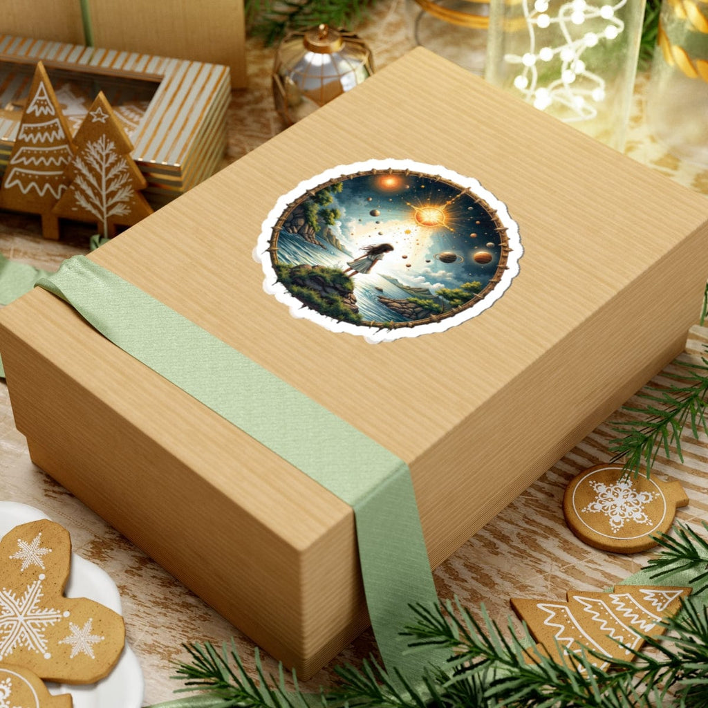 Printify Paper products Exploring the Final Frontier - UFO & Cosmic Kiss-Cut Stickers