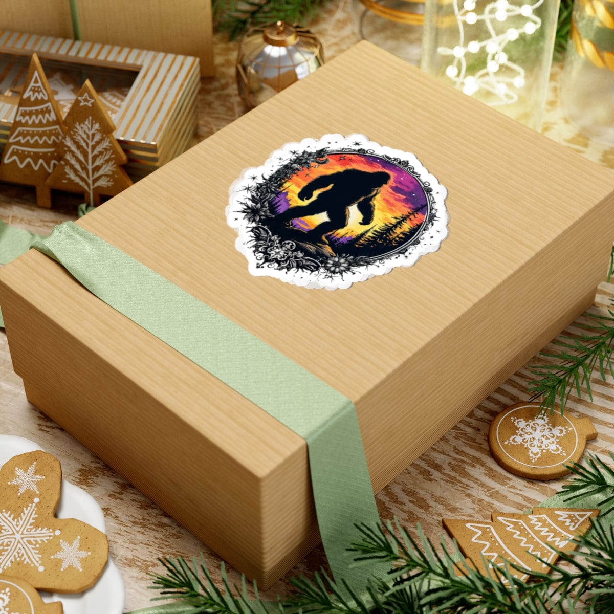 Printify Paper products Follow the Legend - Bigfoot & Legends Kiss-Cut Stickers