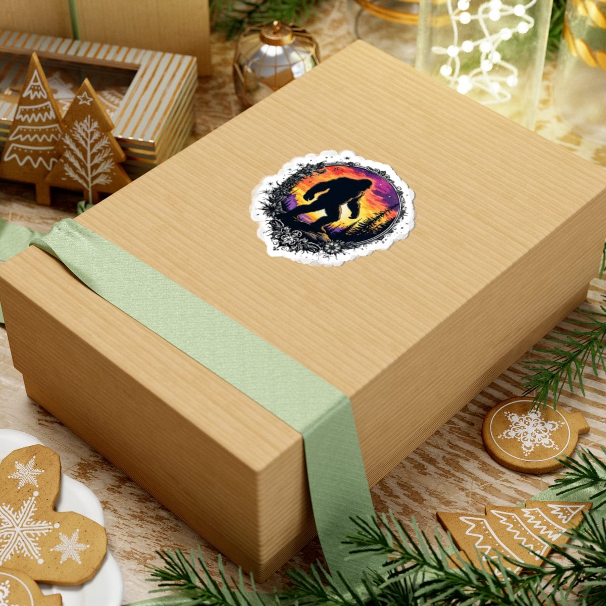 Printify Paper products Follow the Legend - Bigfoot & Legends Kiss-Cut Stickers