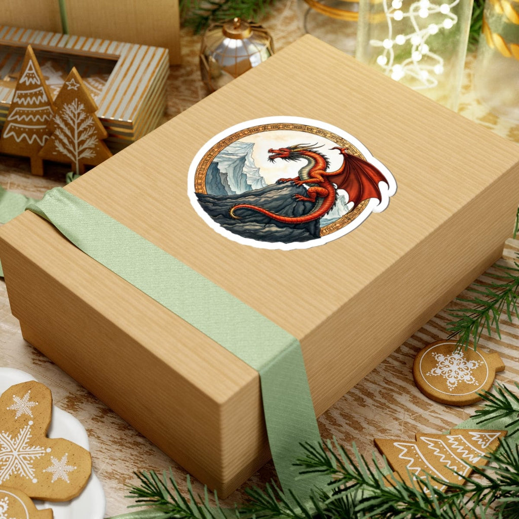 Printify Paper products Frostfire - Dragons & Magic Kiss-Cut Stickers