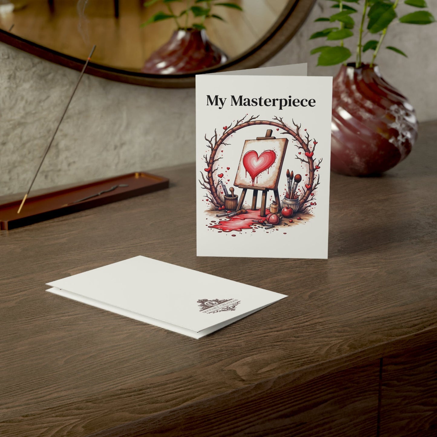 Printify Paper products Greeting Cards - My Masterpiece - Love & Fun Card with QR Code Video