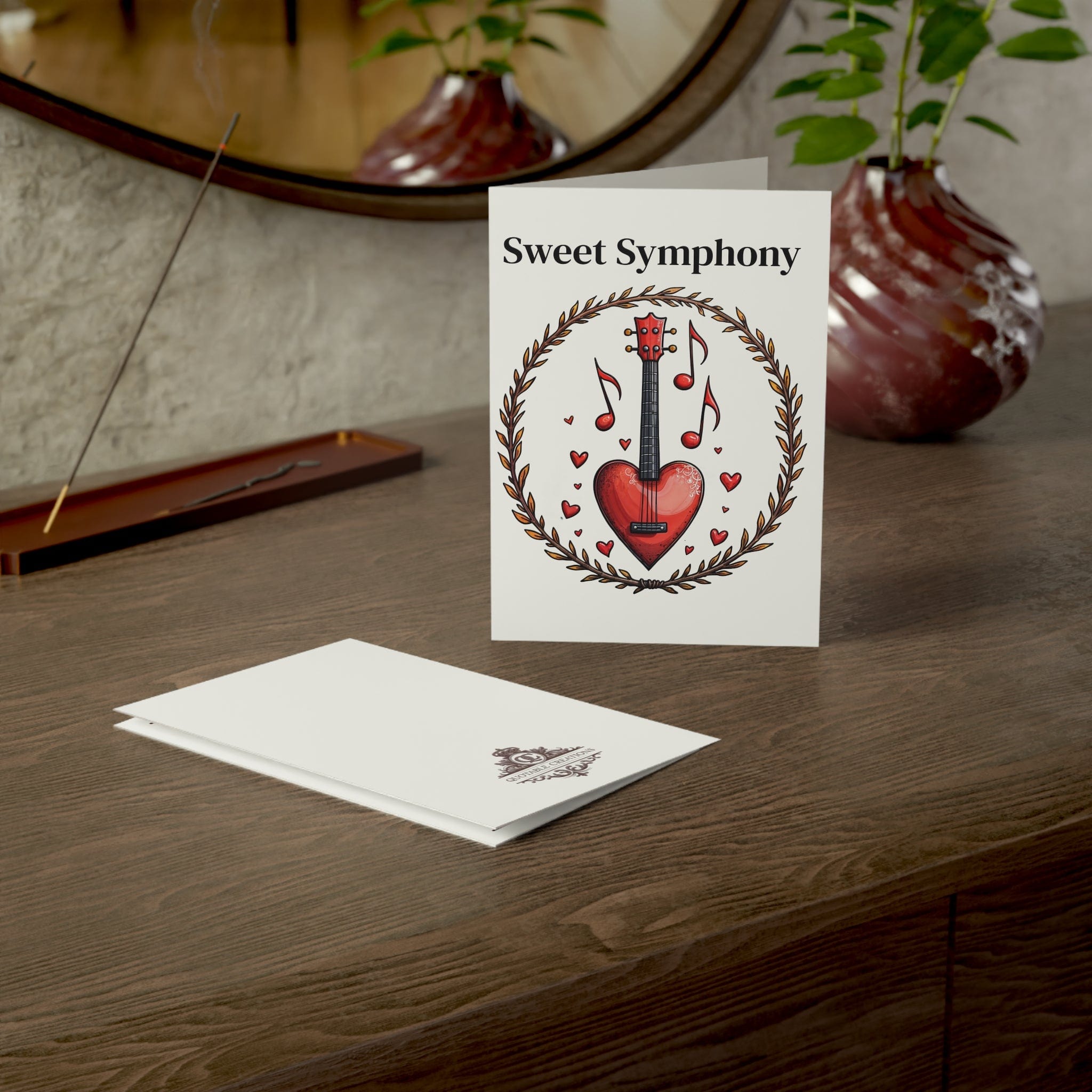 Printify Paper products Greeting Cards - Sweet Symphony - Love & Fun Card with QR Code Video