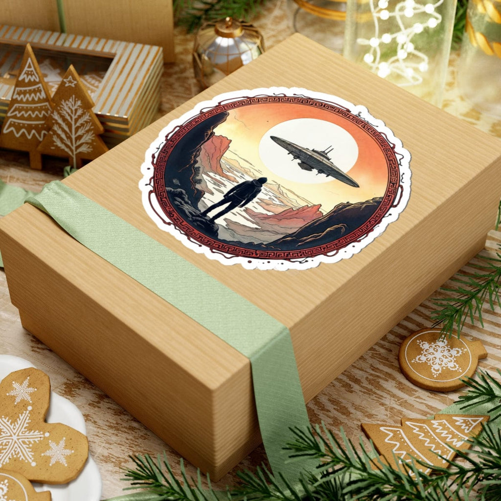 Printify Paper products I Believe in UFOs - UFO & Cosmic Kiss-Cut Stickers