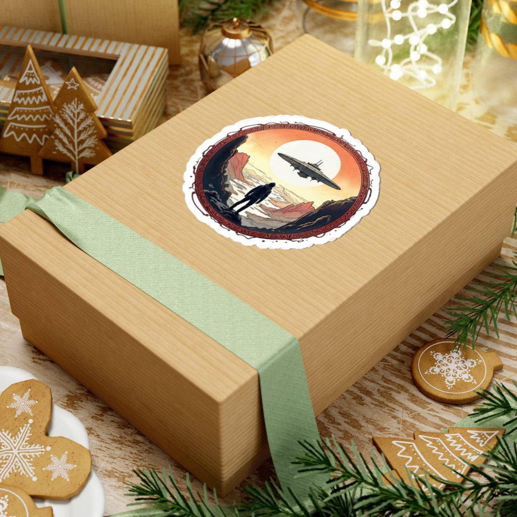 Printify Paper products I Believe in UFOs - UFO & Cosmic Kiss-Cut Stickers