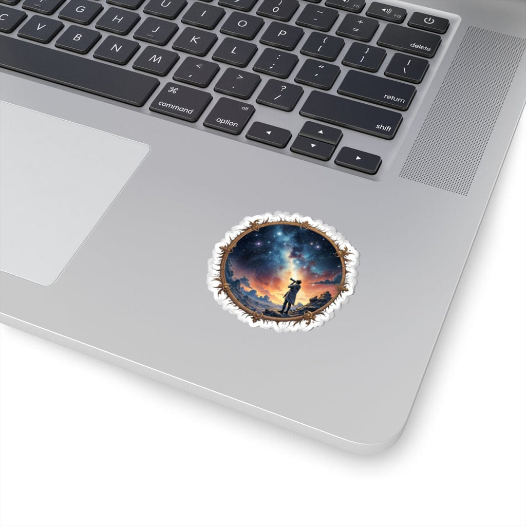 Printify Paper products I Choose to Believe - UFO & Cosmic Kiss-Cut Stickers