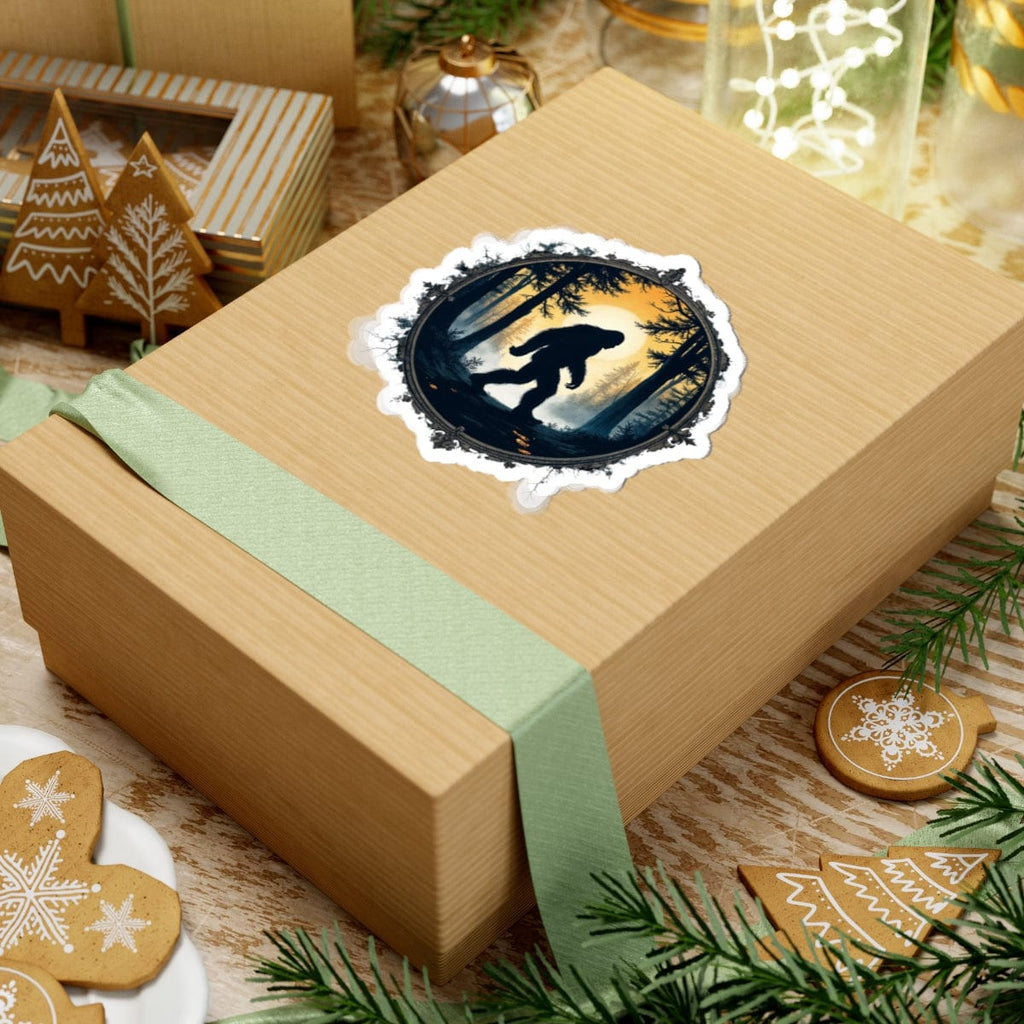 Printify Paper products In Search of Sasquatch - Bigfoot & Legends Kiss-Cut Stickers