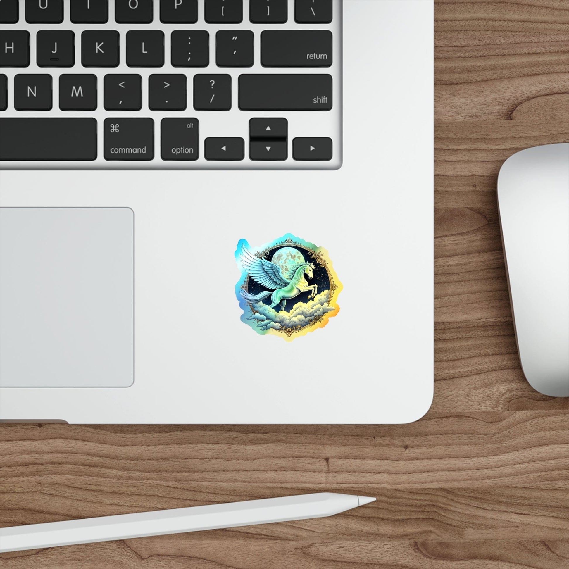 Printify Paper products Intuition Pegasus - Holographic Die-Cut Sticker