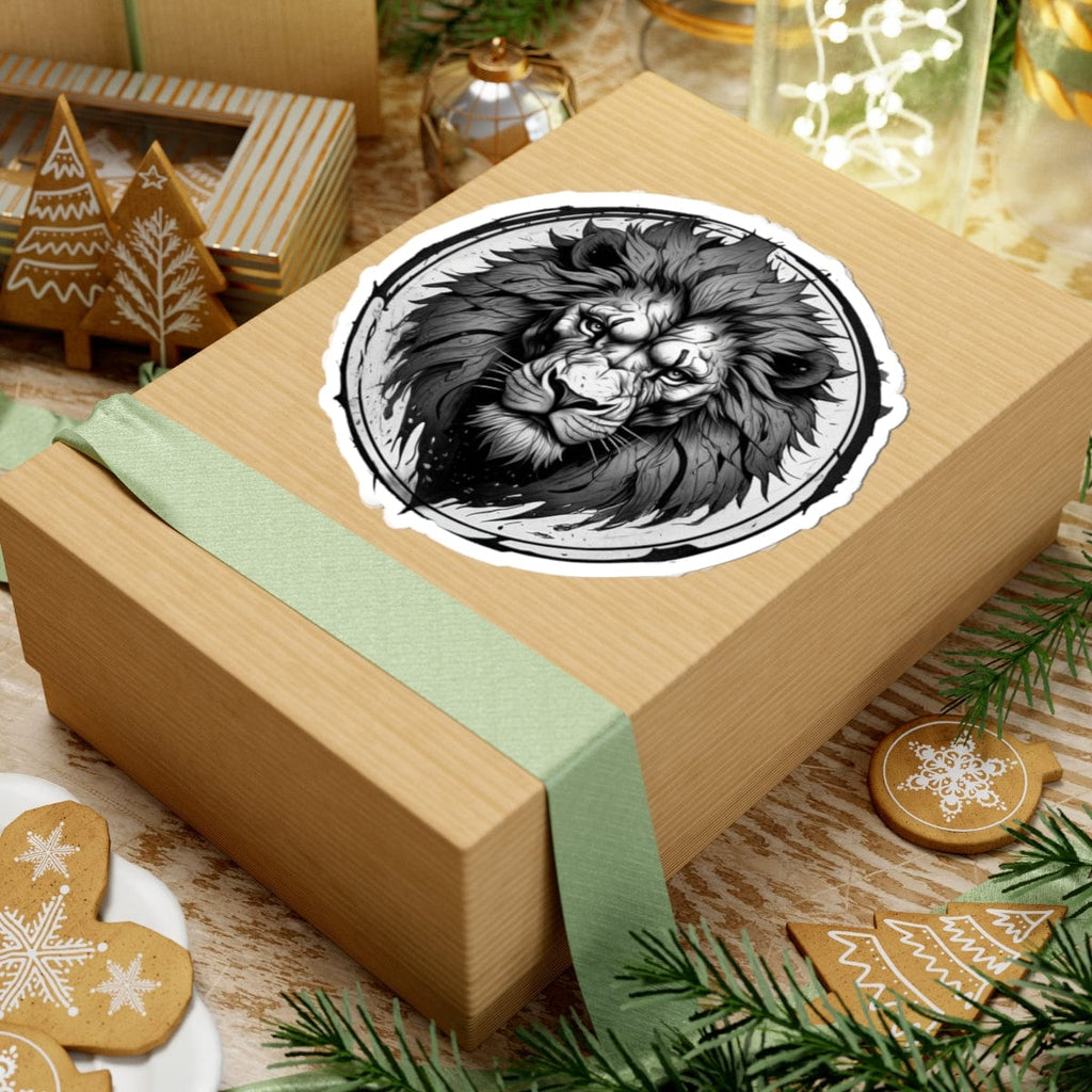 Printify Paper products Lion Head - Wild & Fierce Kiss-Cut Stickers