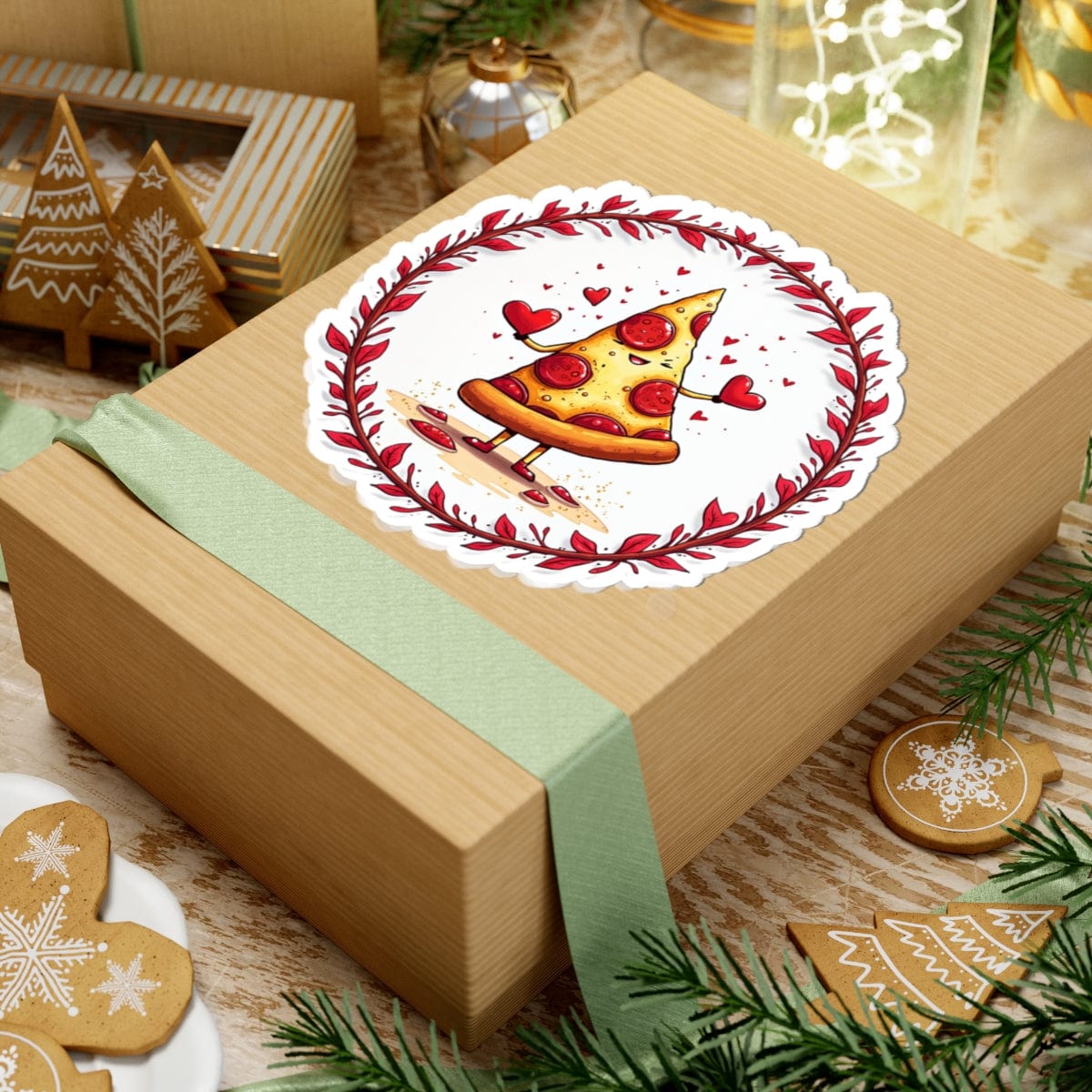 Printify Paper products Love at First Bite - Love & Fun Kiss-Cut Stickers