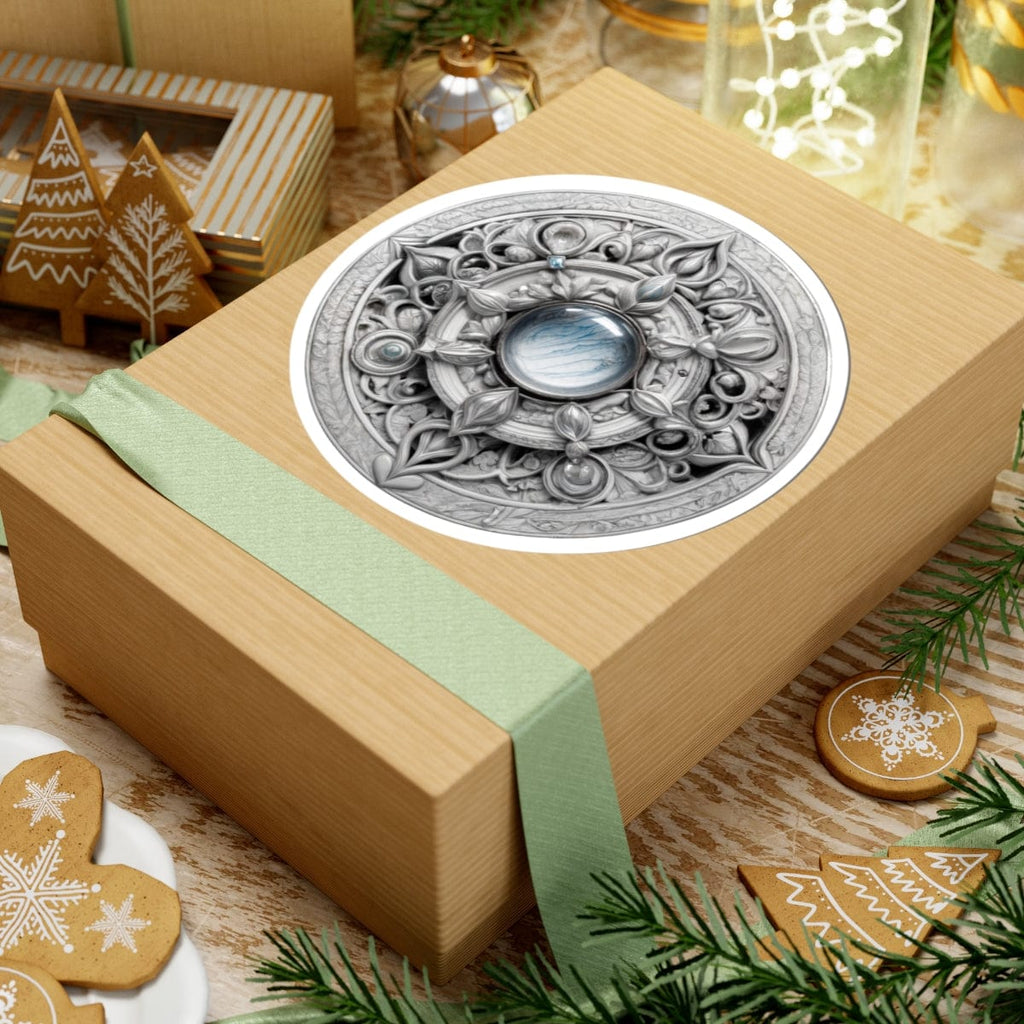 Printify Paper products Moonstone - Crystals & Gemstones Kiss-Cut Stickers