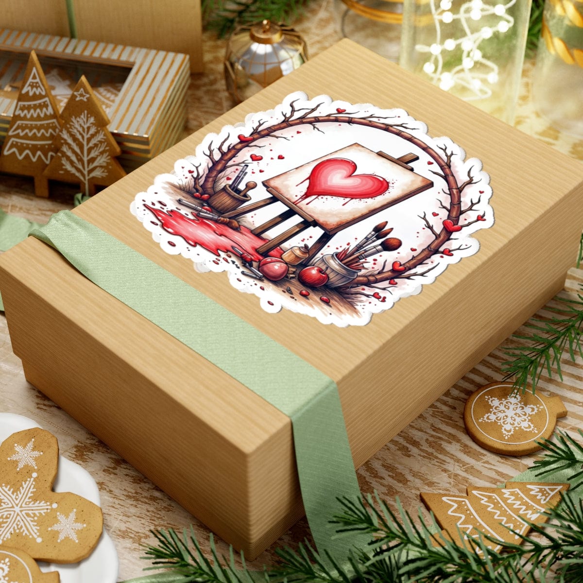 Printify Paper products My Masterpiece - Love & Fun Kiss-Cut Stickers