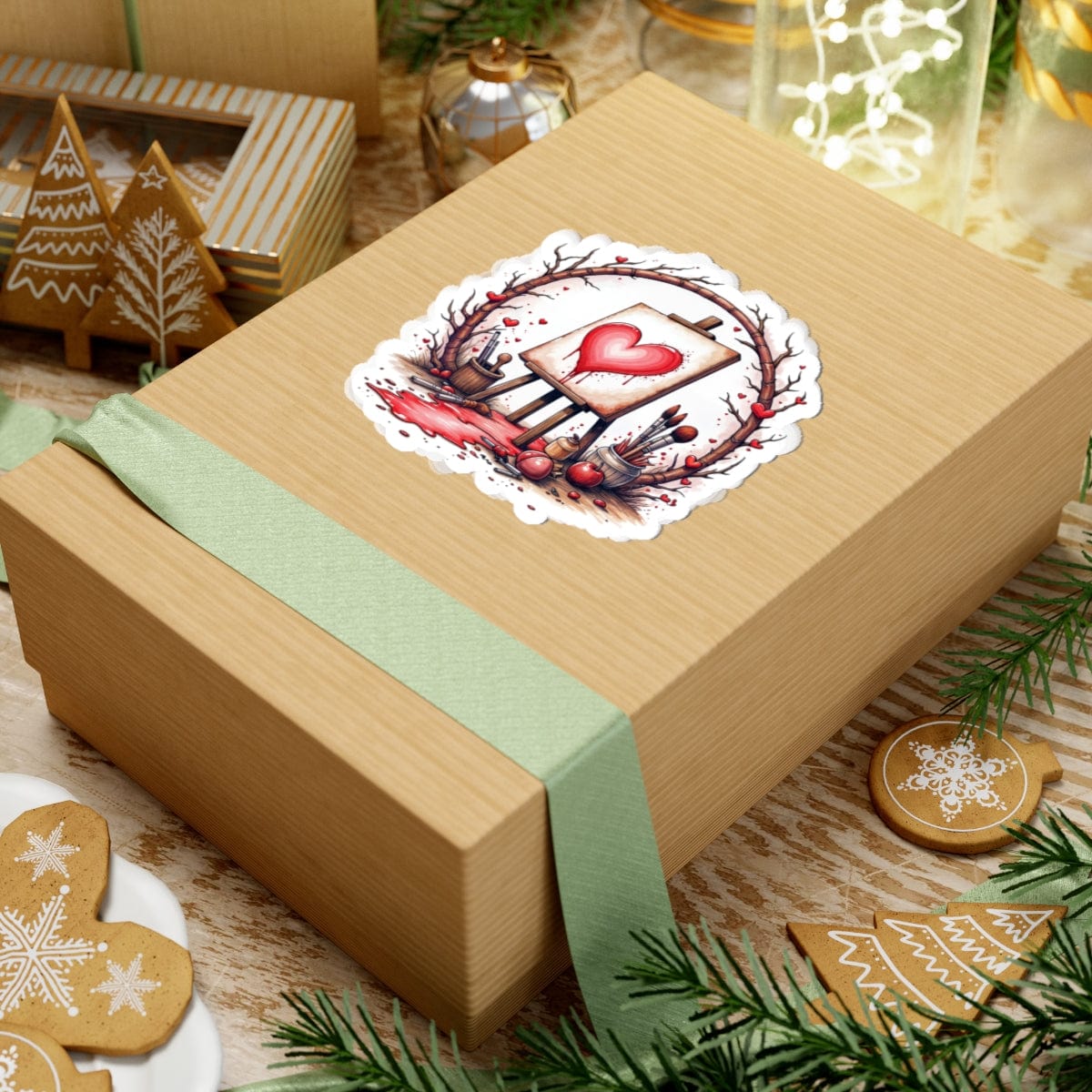 Printify Paper products My Masterpiece - Love & Fun Kiss-Cut Stickers