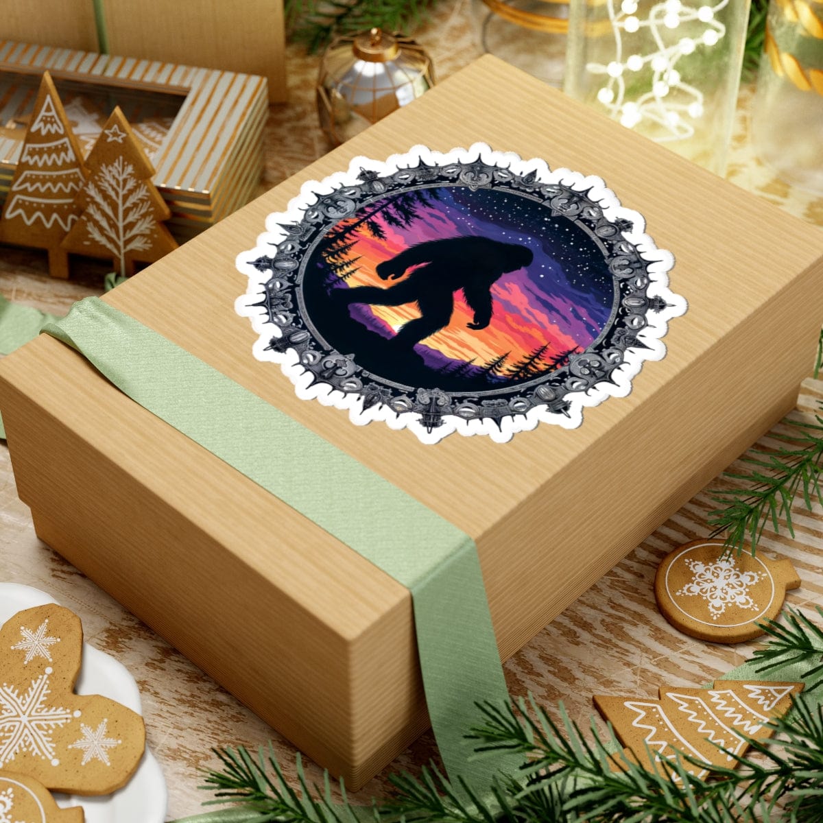 Printify Paper products Mythical & Mysterious - Bigfoot & Legends Kiss-Cut Stickers