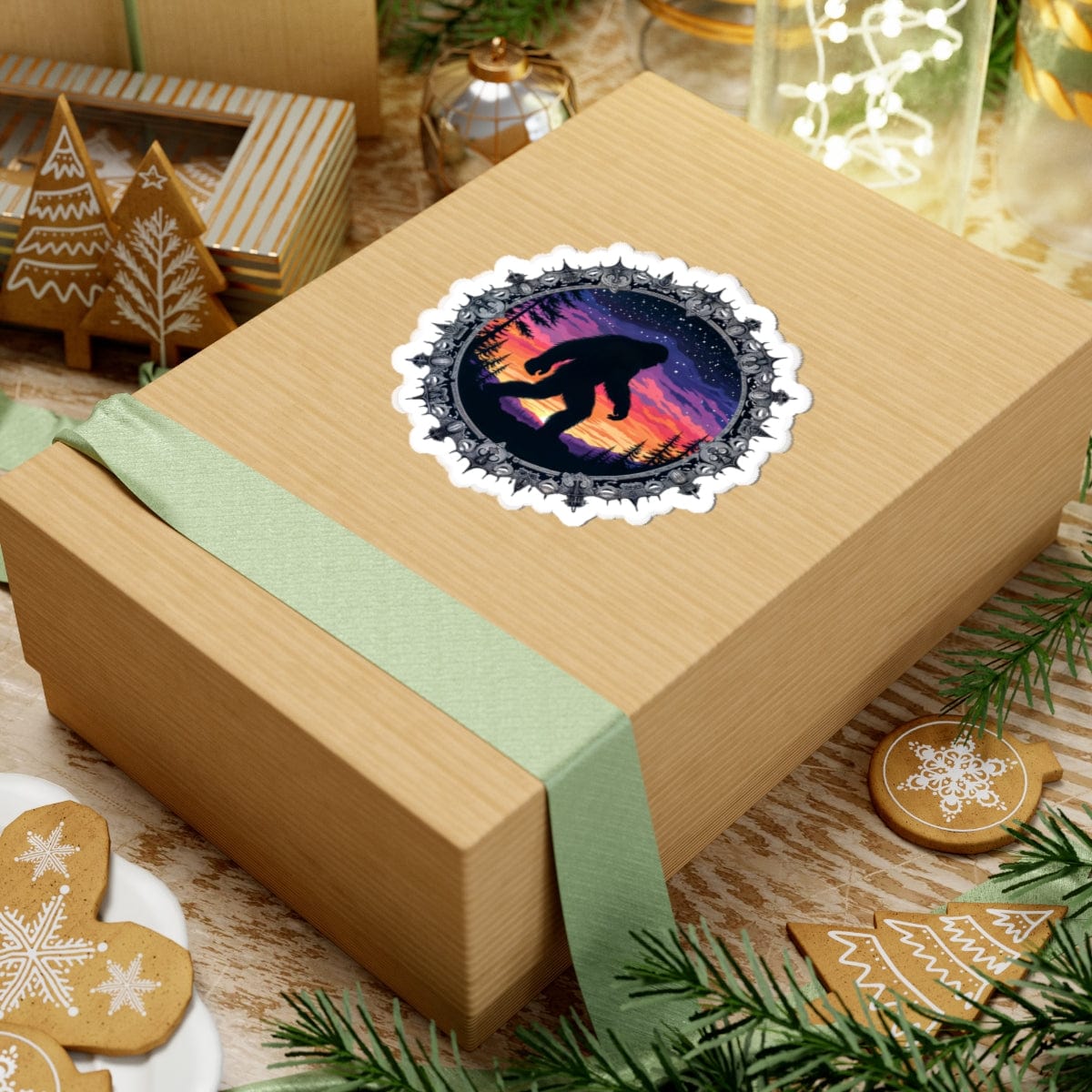 Printify Paper products Mythical & Mysterious - Bigfoot & Legends Kiss-Cut Stickers