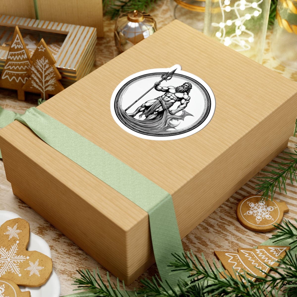 Printify Paper products Poseidon - Heroes & Quests Kiss-Cut Stickers