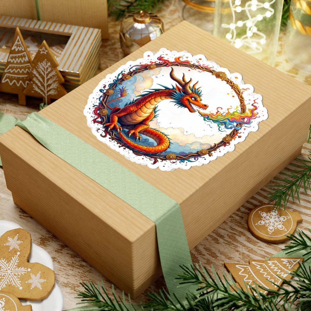 Printify Paper products Prismfire - Dragons & Magic Kiss-Cut Stickers