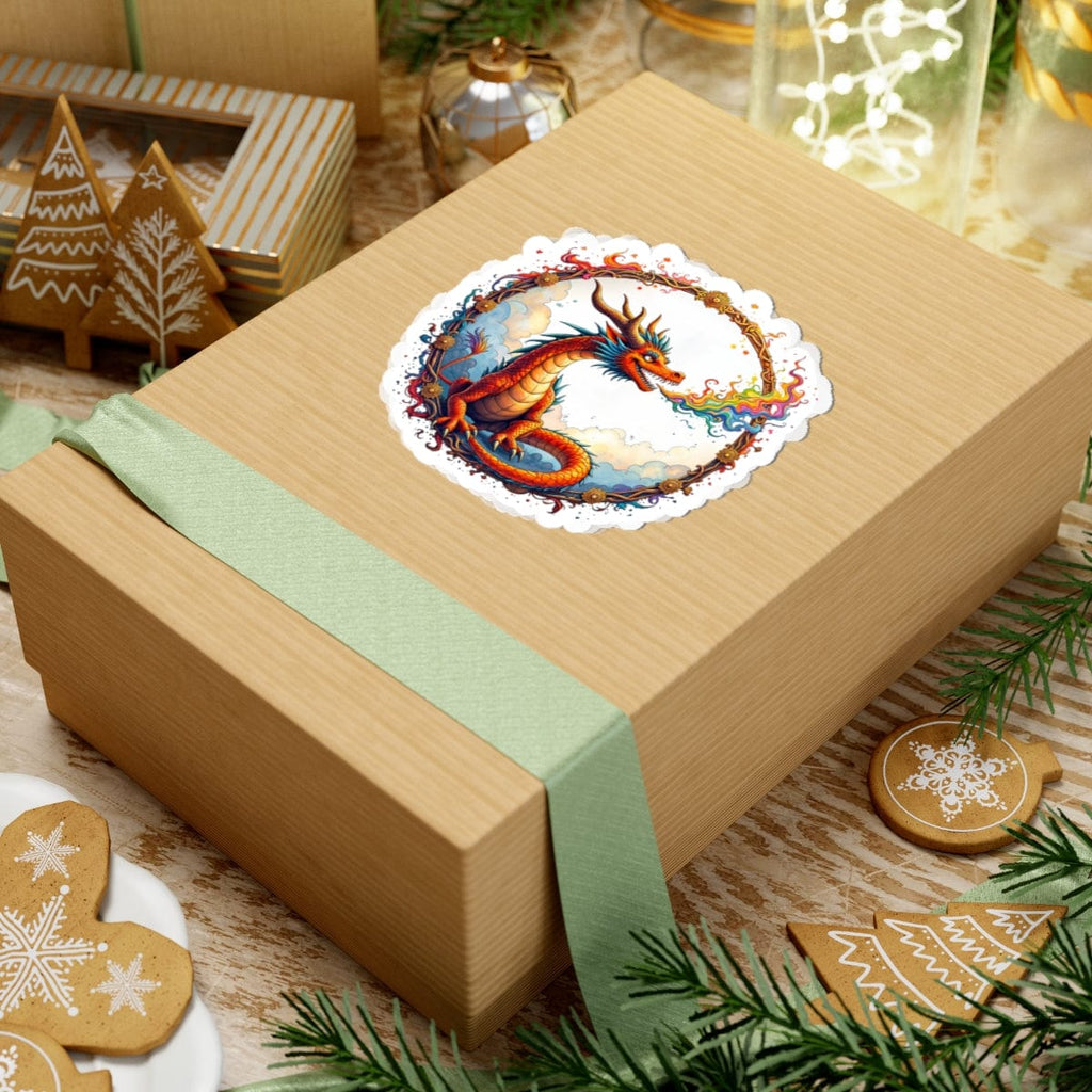 Printify Paper products Prismfire - Dragons & Magic Kiss-Cut Stickers