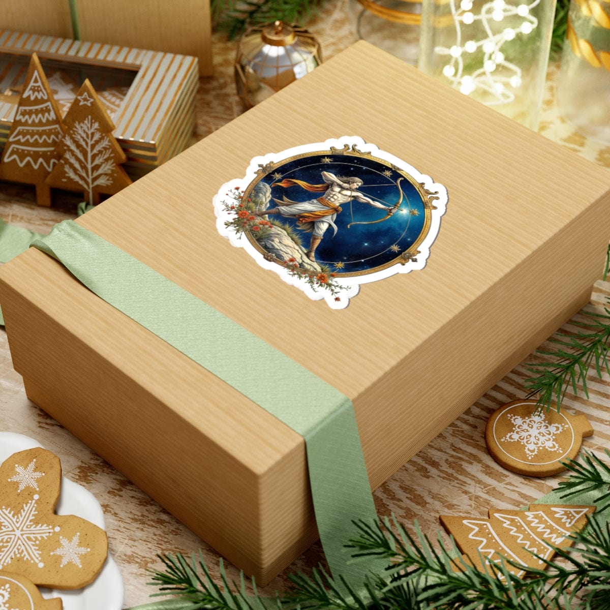 Printify Paper products Sagittarius - Zodiac Astrology Kiss-Cut Stickers