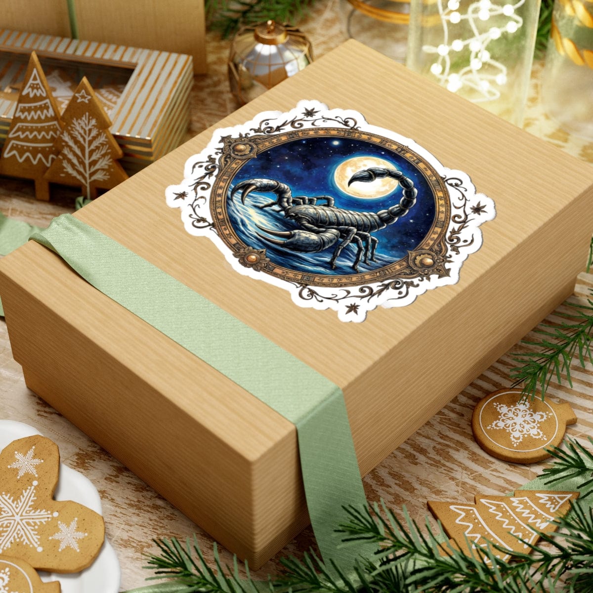 Printify Paper products Scorpio - Zodiac Astrology Kiss-Cut Stickers