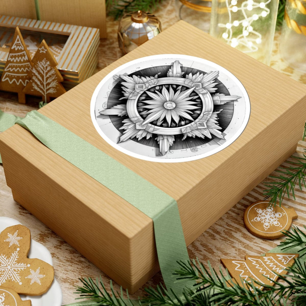 Printify Paper products Selenite - Crystals & Gemstones Kiss-Cut Stickers