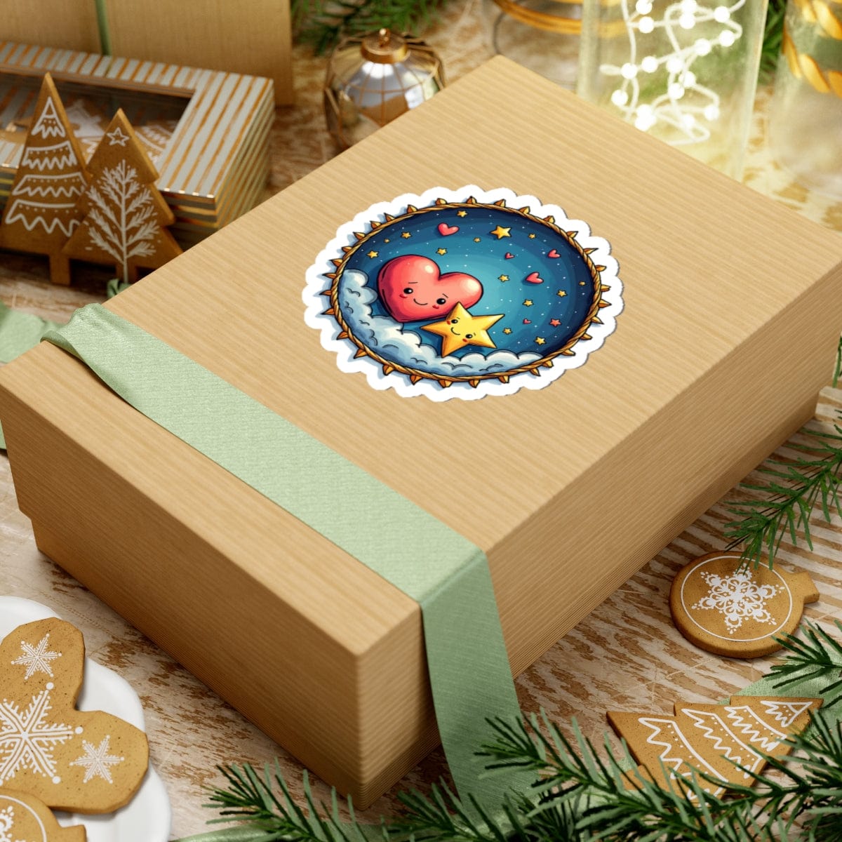 Printify Paper products Sparks of Love - Love & Fun Kiss-Cut Stickers