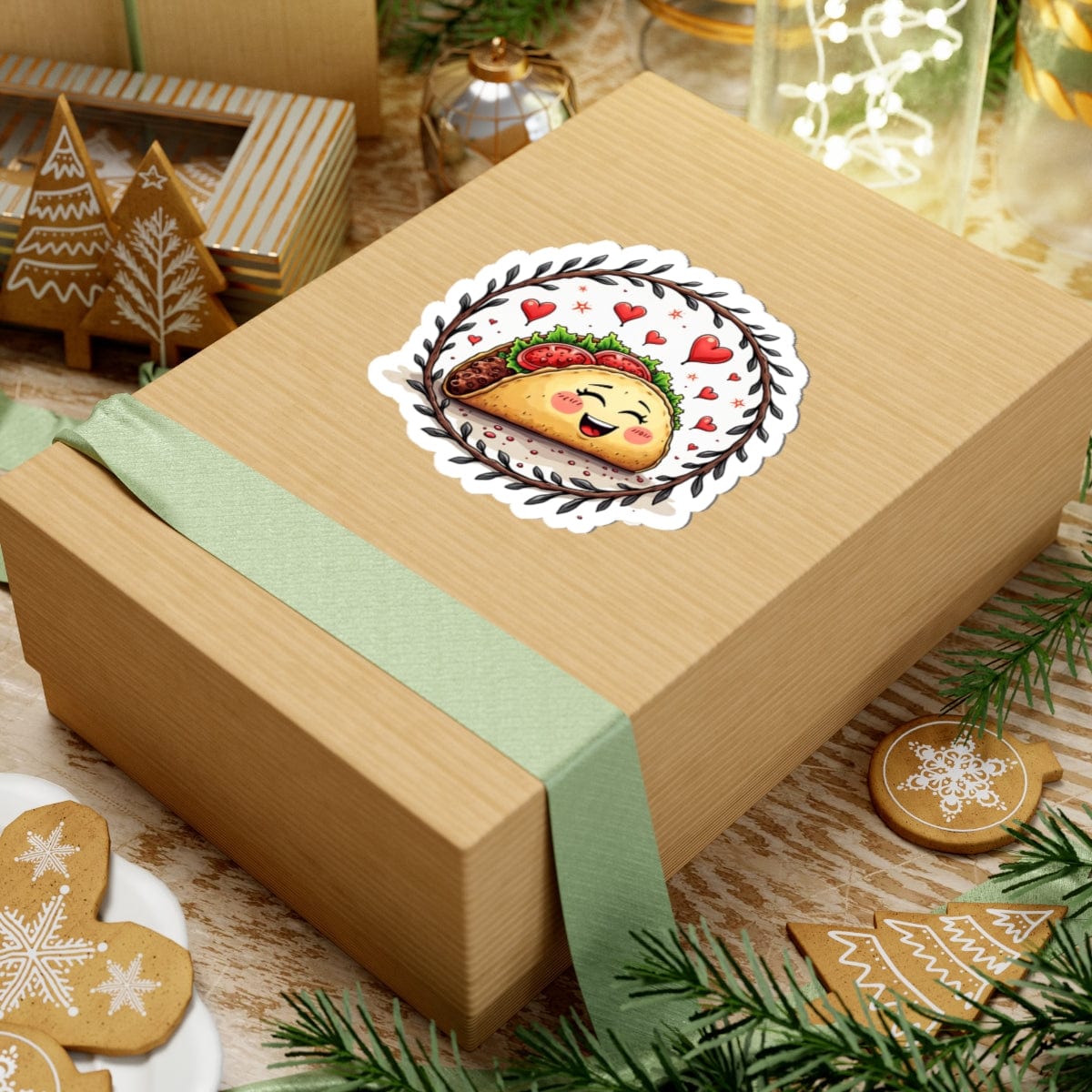Printify Paper products Taco 'Bout Love - Love & Fun Kiss-Cut Stickers