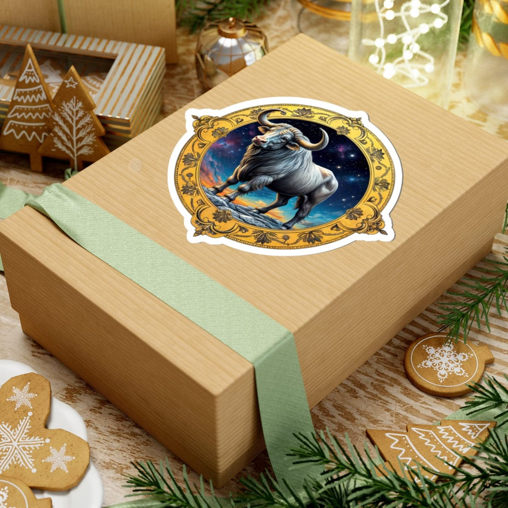 Printify Paper products Taurus - Zodiac Astrology Kiss-Cut Stickers