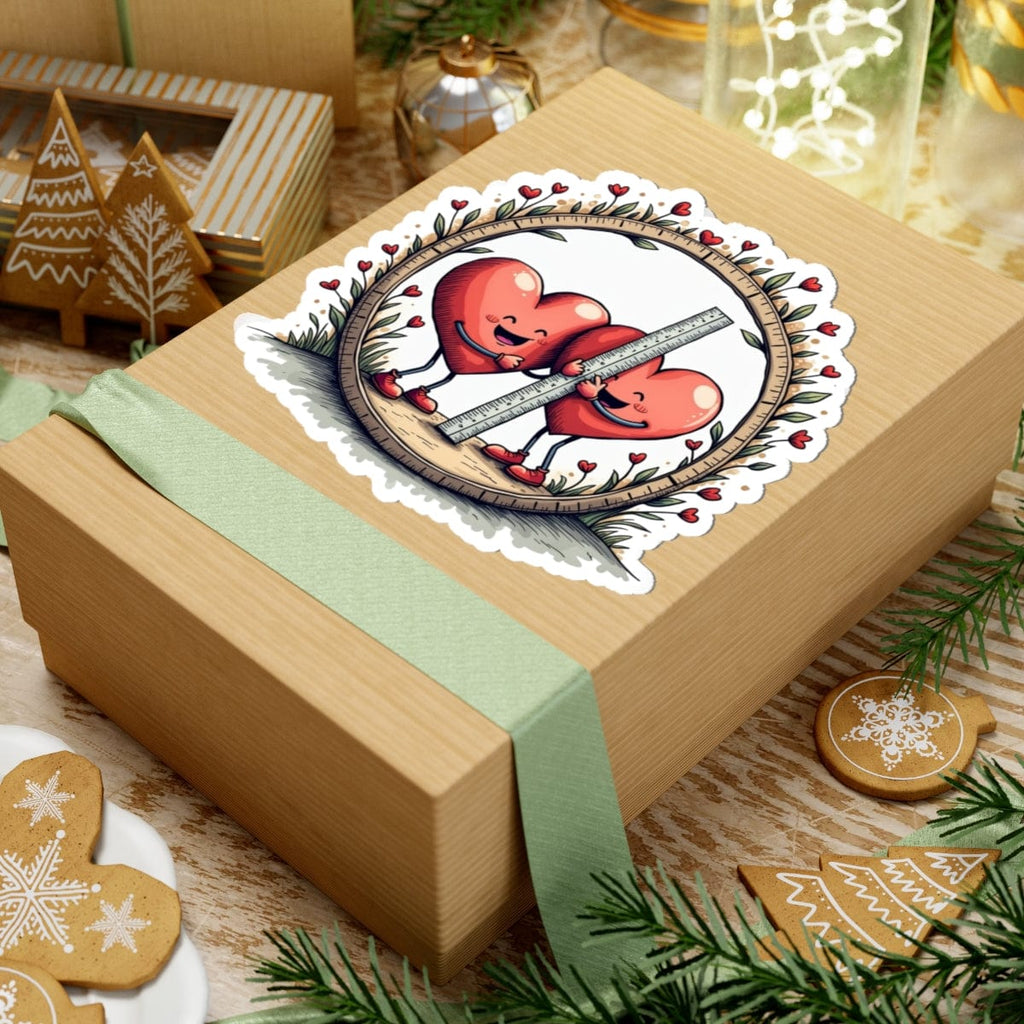 Printify Paper products The Sum of Our Hearts - Love & Fun Kiss-Cut Stickers