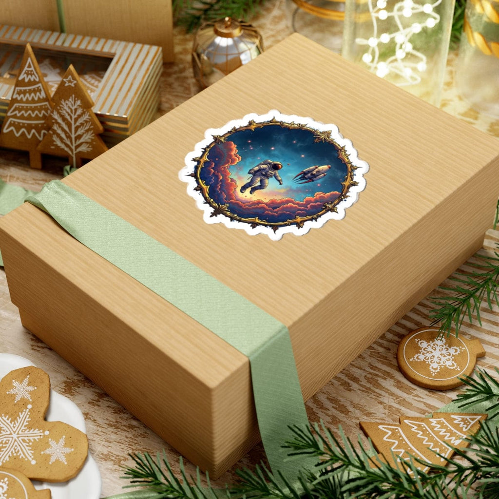 Printify Paper products To New Horizons! - UFO & Cosmic Kiss-Cut Stickers