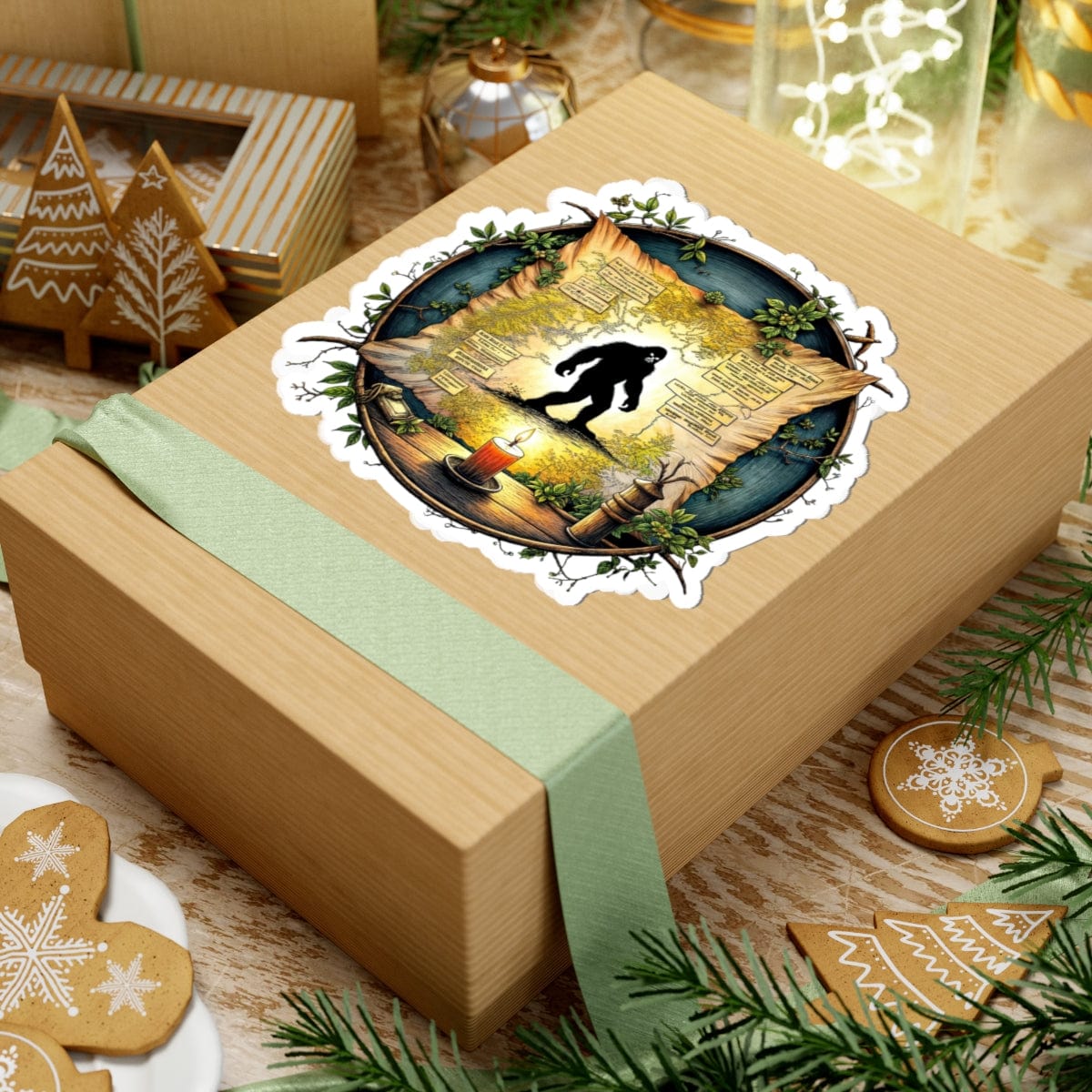 Printify Paper products Uncover the Myth - Bigfoot & Legends Kiss-Cut Stickers