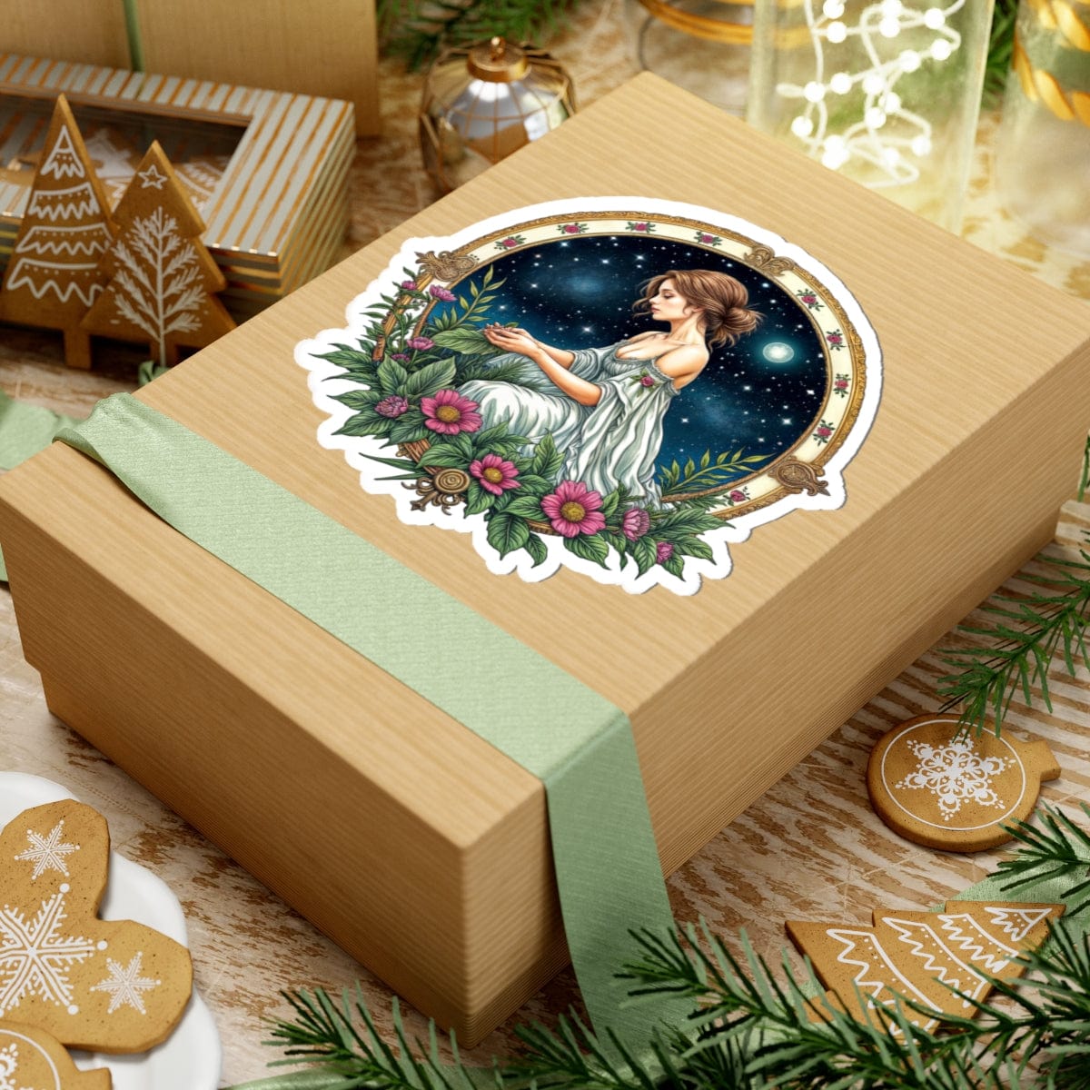 Printify Paper products Virgo - Zodiac Astrology Kiss-Cut Stickers